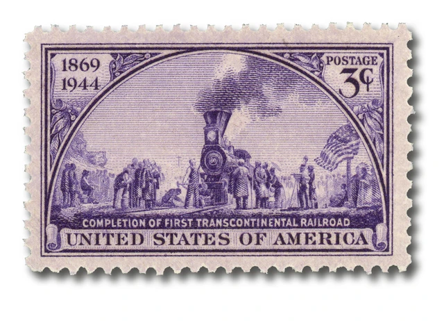 #922
1944 3c Completion of First Transcontinental Railroad