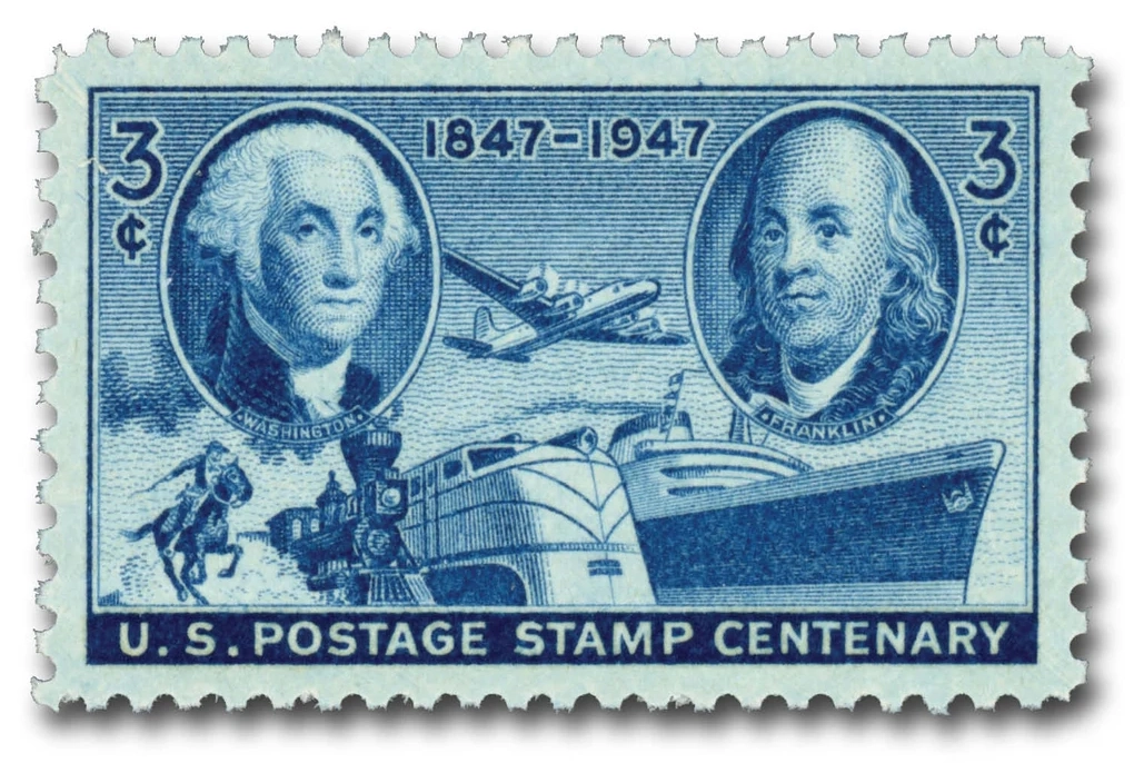 #947
1947 3c US Postage Stamp Centenary