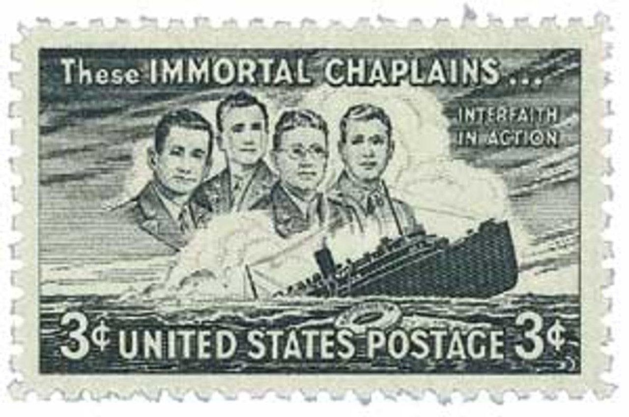# 956 - 1948 3c Four Chaplains