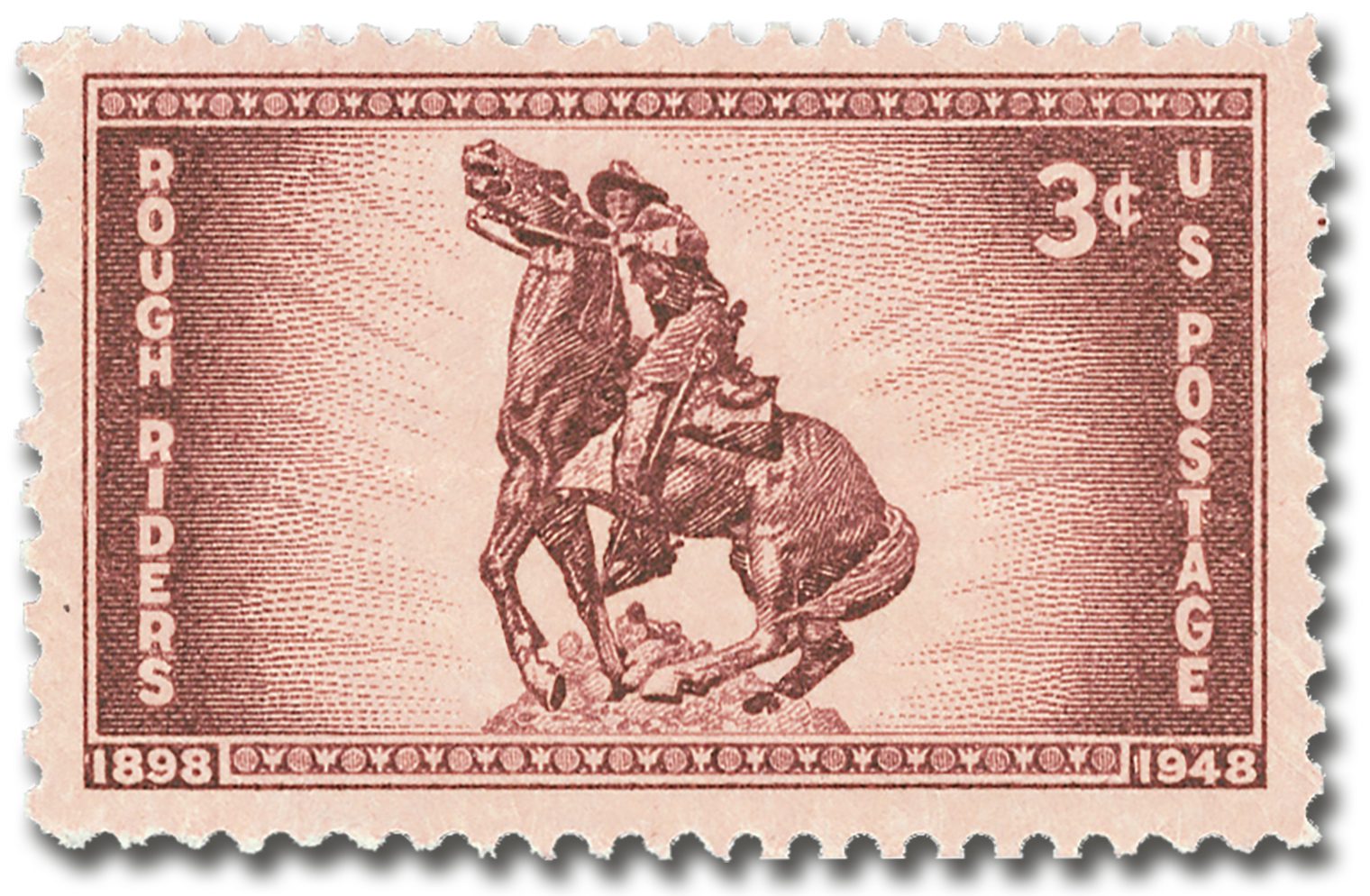 # 973 - 1948 3c Rough Riders