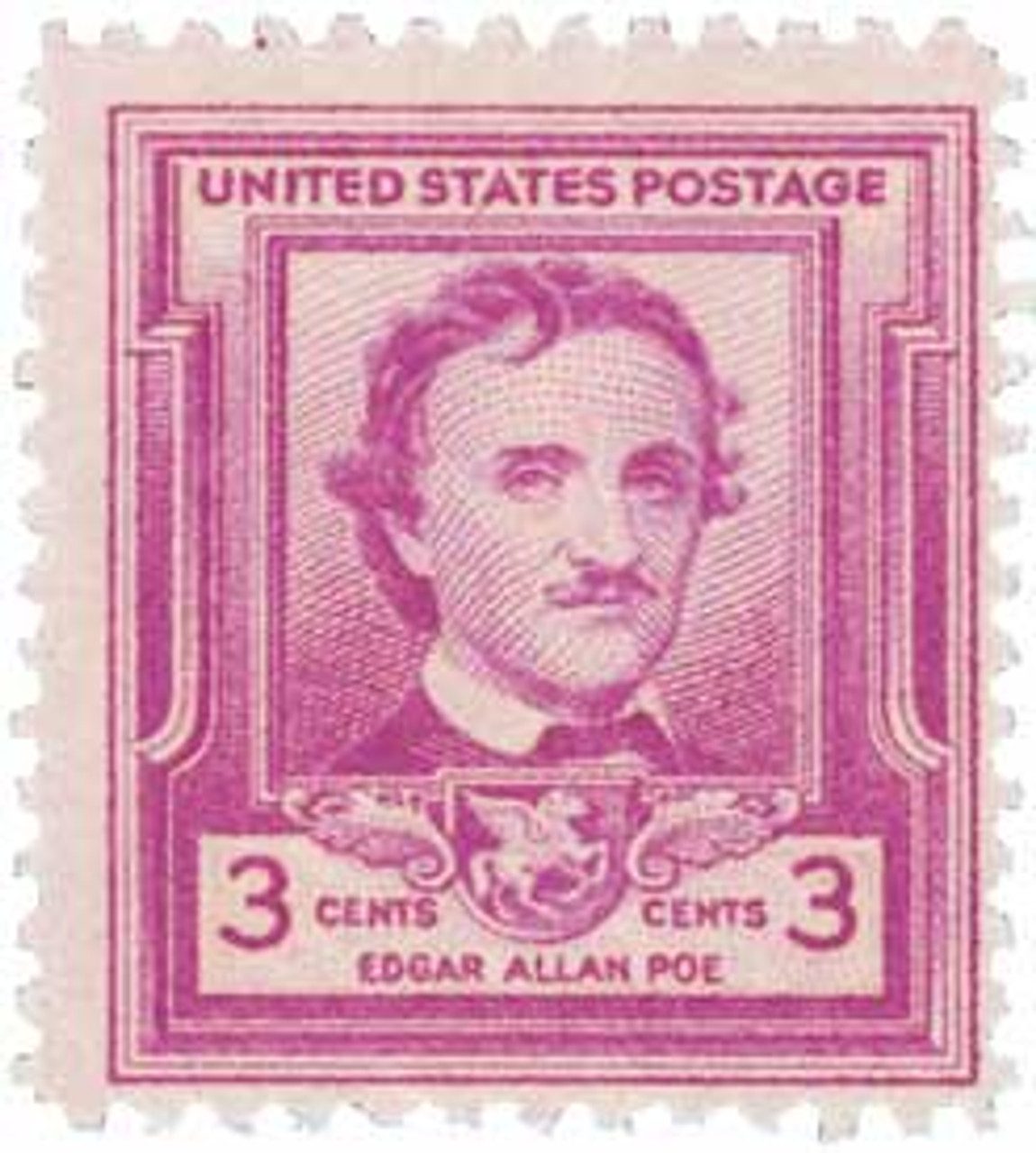 # 986 - 1949 3c Edgar Allan Poe