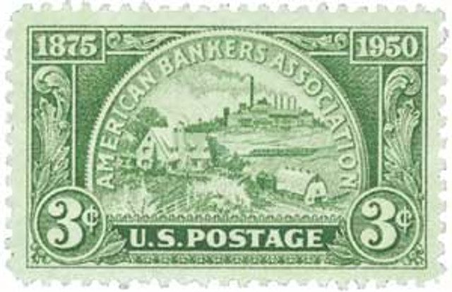 #987 - 1950 3c American Bankers Association