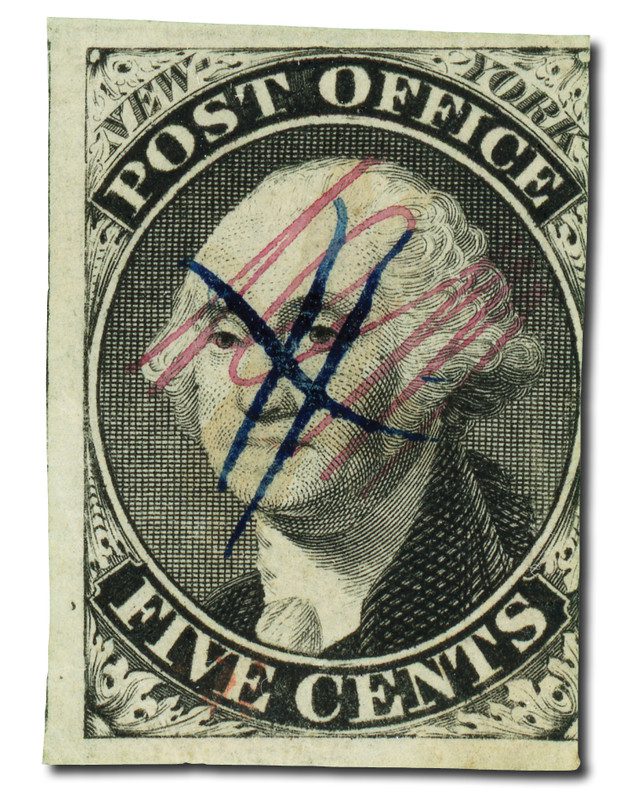 #9X1 - 1845-46 Postmaster Provisional