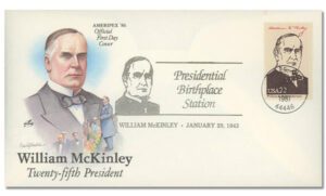 1987 Special Event Cover Commemorating William McKinley's Birthday