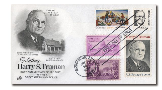#AC583 - 1/26/1984, USA, Saluting Harry S. Truman 100th Ann. Of his Birth