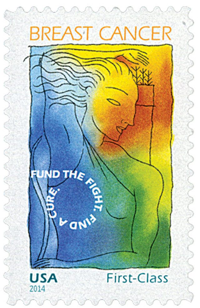 #B5 - 2014 Non-Denominated, 49c & 11c Surtax Semipostal - Breast Cancer Research