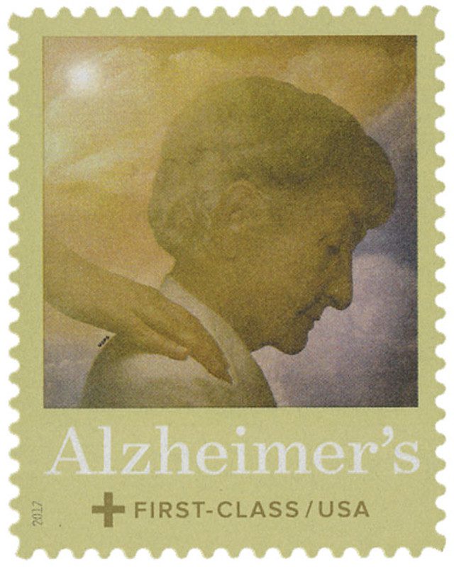 #B6 - 2017 Non-Denominated, 49c & 11c Surtax Semipostal - Alzheimer's Research