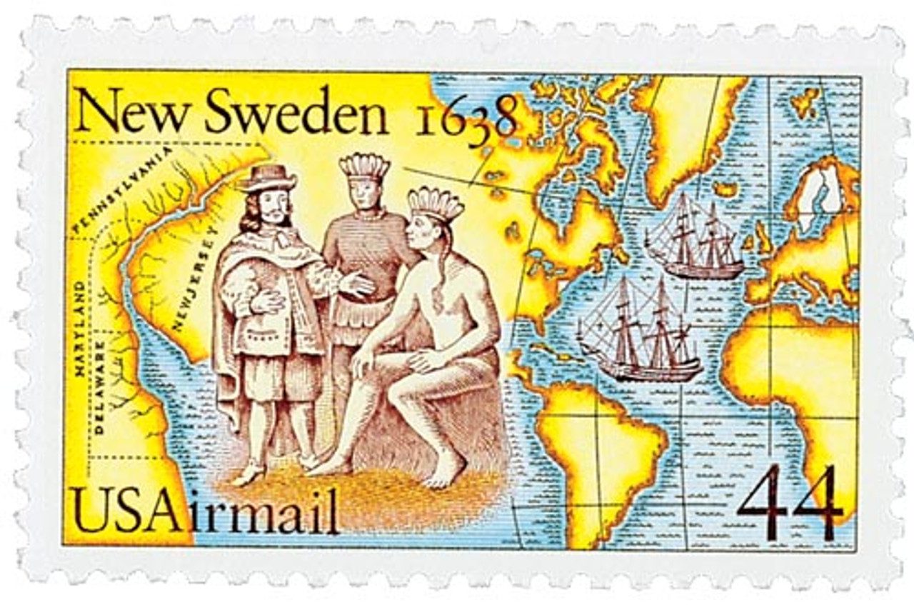 1988 44¢ Settling of New Sweden