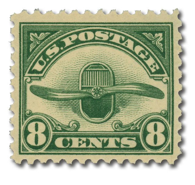 #C4 - 1923 8c Radiator & Propeller, dark green