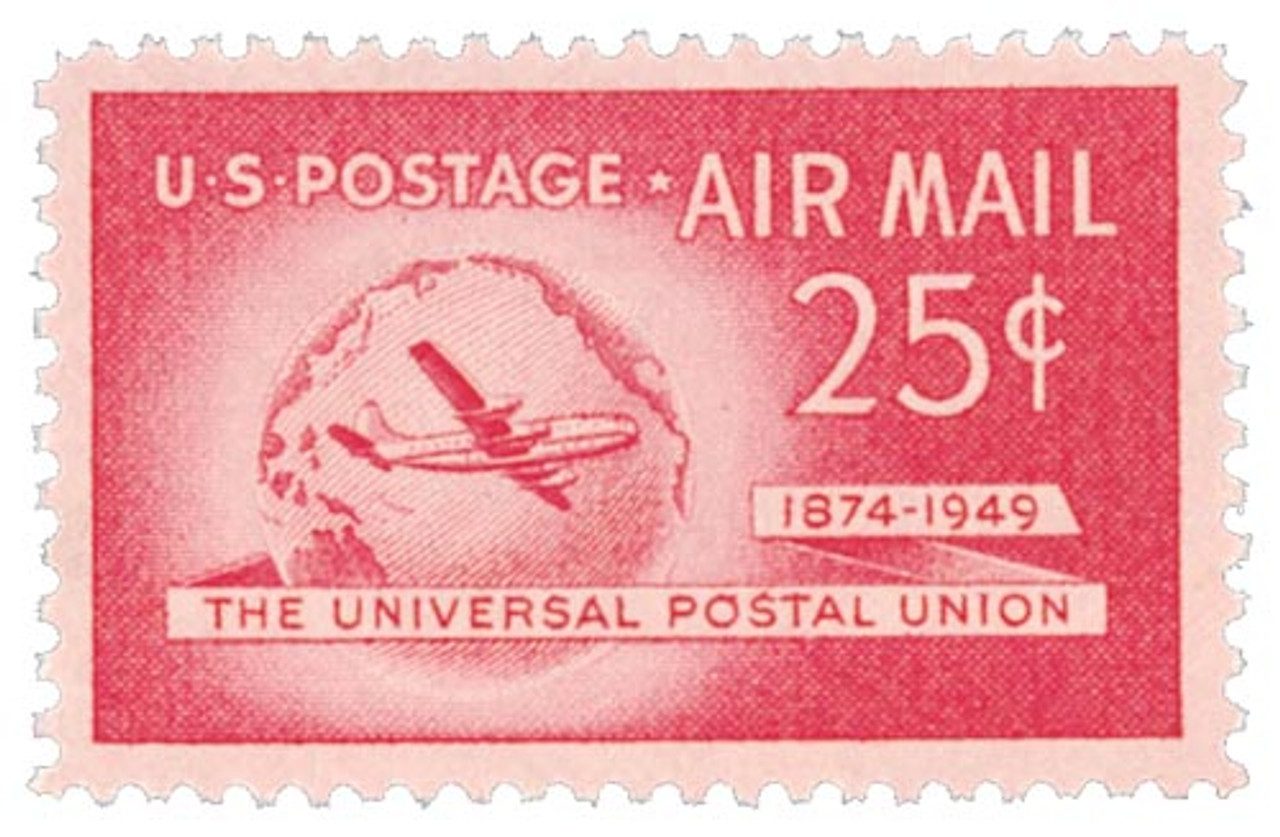 # C44 - 1949 25c Plane & Globe