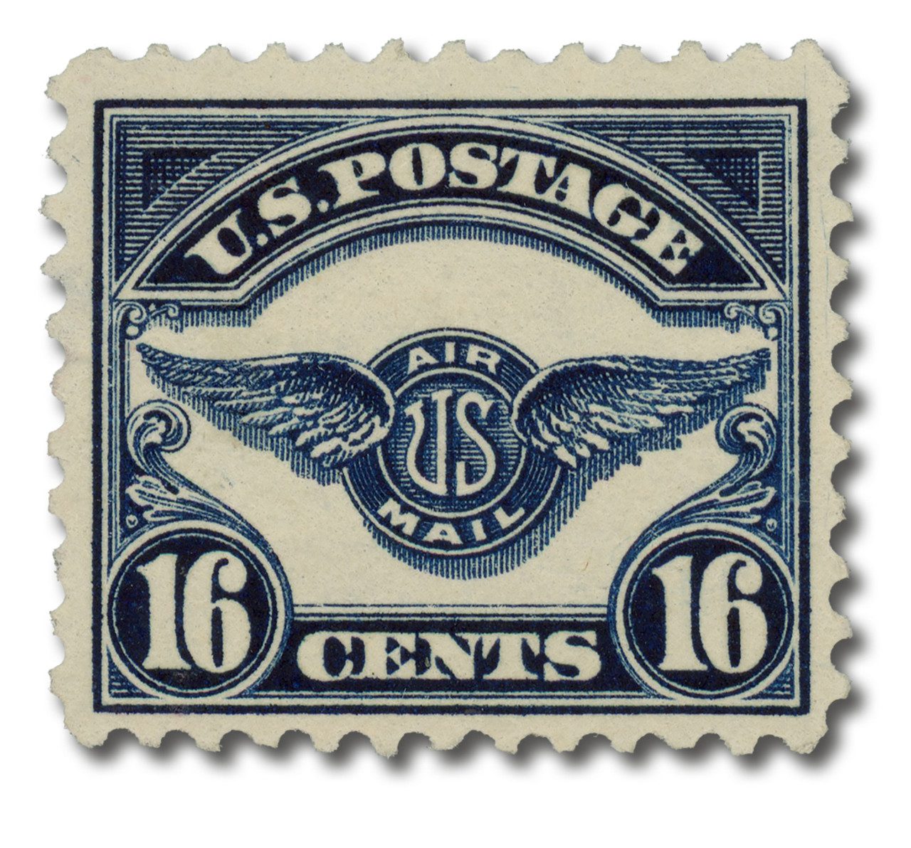 #C5 - 1923 16c Air Service Emblem, dark blue