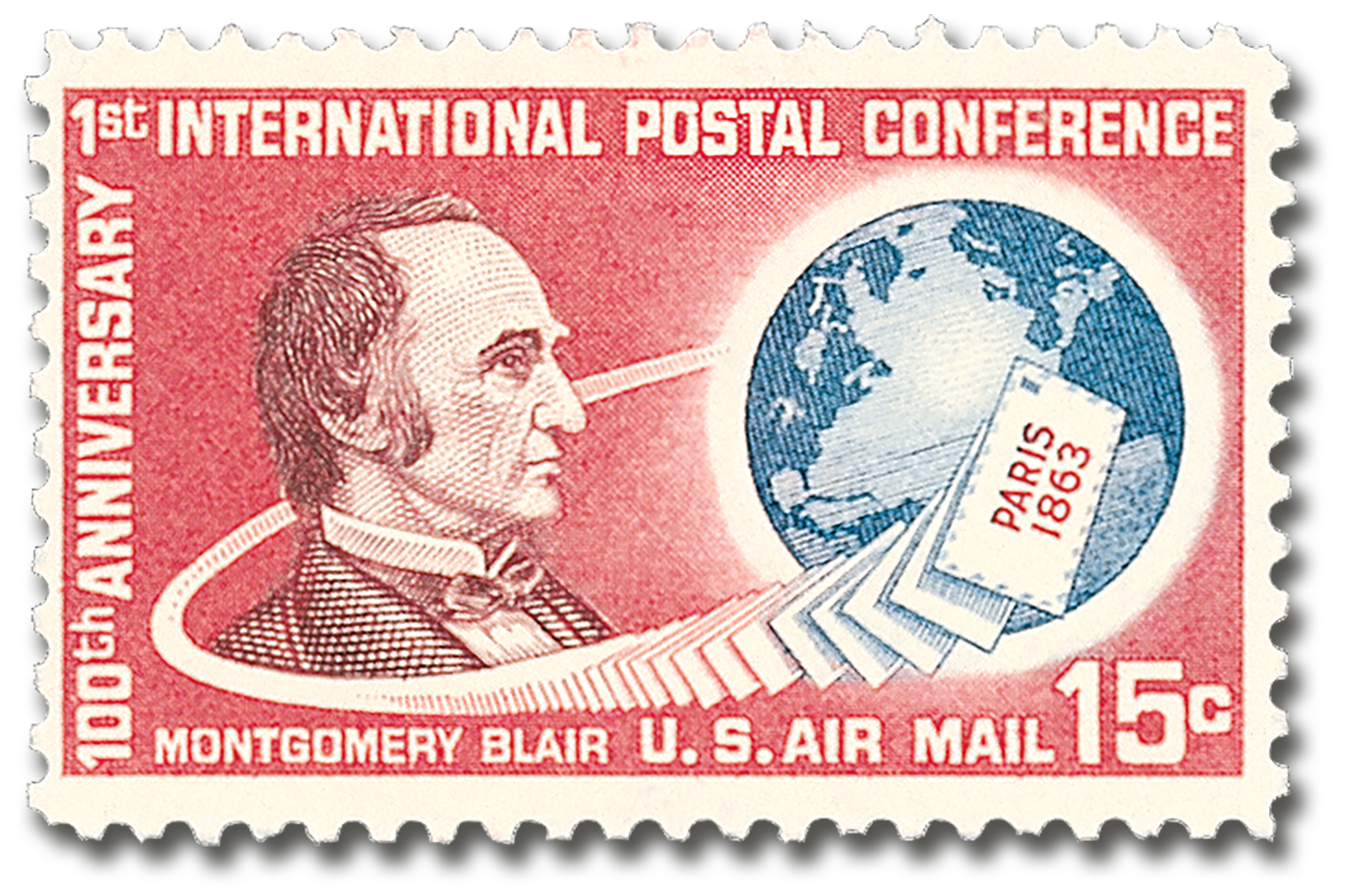 #C66
1963 15c 1st International Postal Conference