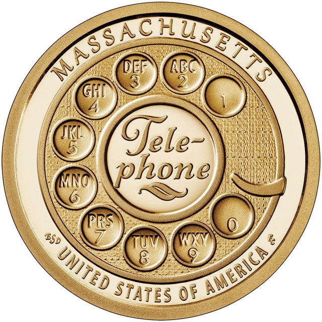 #CAI014
2020 $1.00 American Innovation - Telephone, MA, Philadelphia Mint