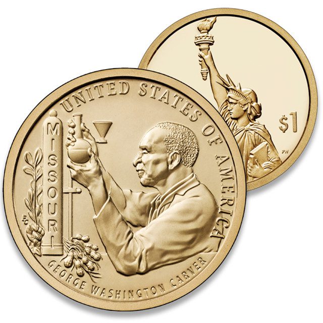 #CAI049 - 2024 $1.00 American Innovation - George Washington Carver, Missouri D Mint