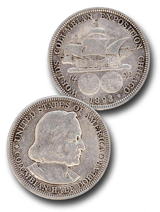#CC-893
1893 Columbian Commemorative Silver Half Dollar Coin