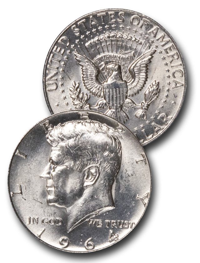 #CH-964 - 1964 John F. Kennedy Half Dollar, 90% Silver