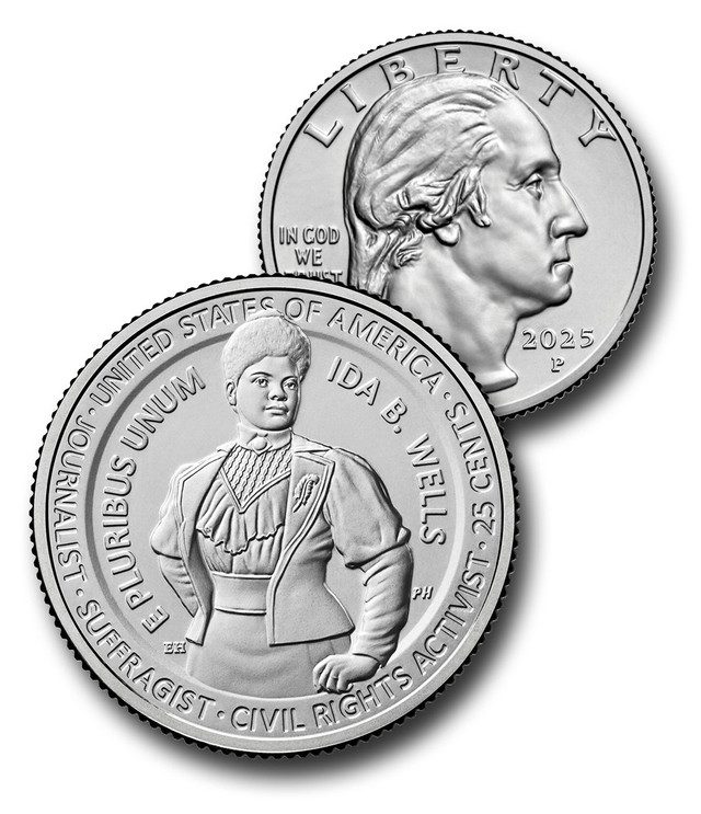 #CNAW16P
2025 American Women Quarters Program - Ida B. Wells, P Mint