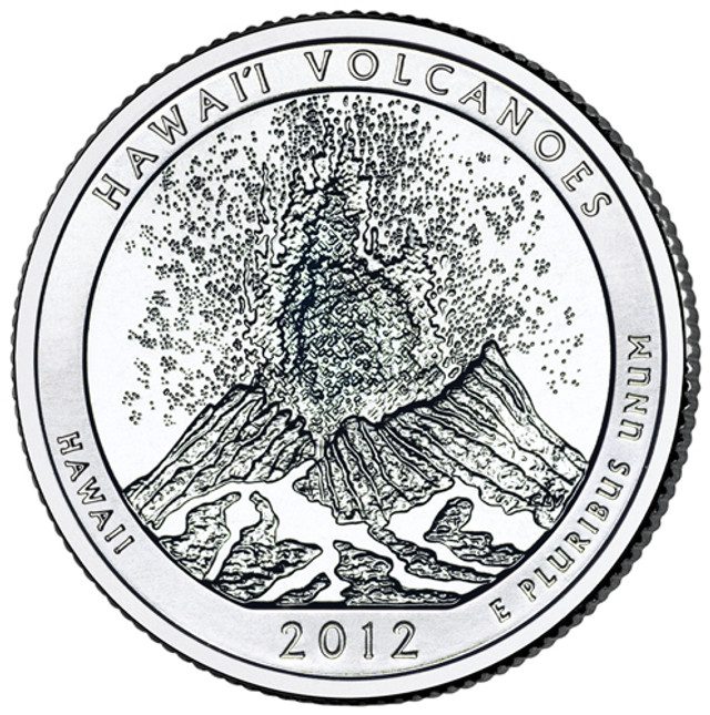 #CNHIVC25D - 2012 Hawaii Volcanoes National Park Quarter, D Mint