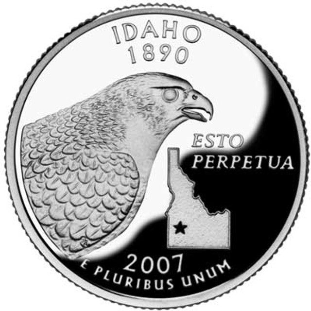 #CNID25D - 2007 Idaho State Quarter, D Mint