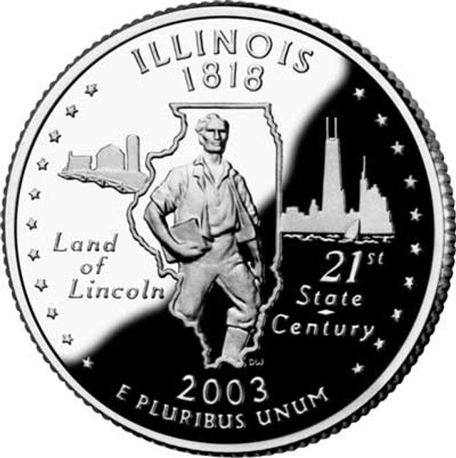 #CNIL25P - 2003 Illinois State Quarter, P Mint