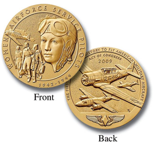 #CNM11146 - World War II Women's Airforce Service Pilots (WASP), 1.5" Bronze Medal