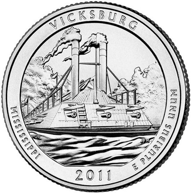 #CNMSVB25D - 2011 Vicksburg National Military Park D Mint Quarter