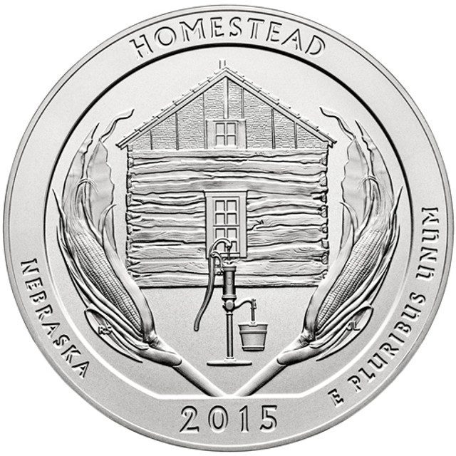 #CNNEHN25P - 2015 Homestead National Monument of America Quarter, P Mint