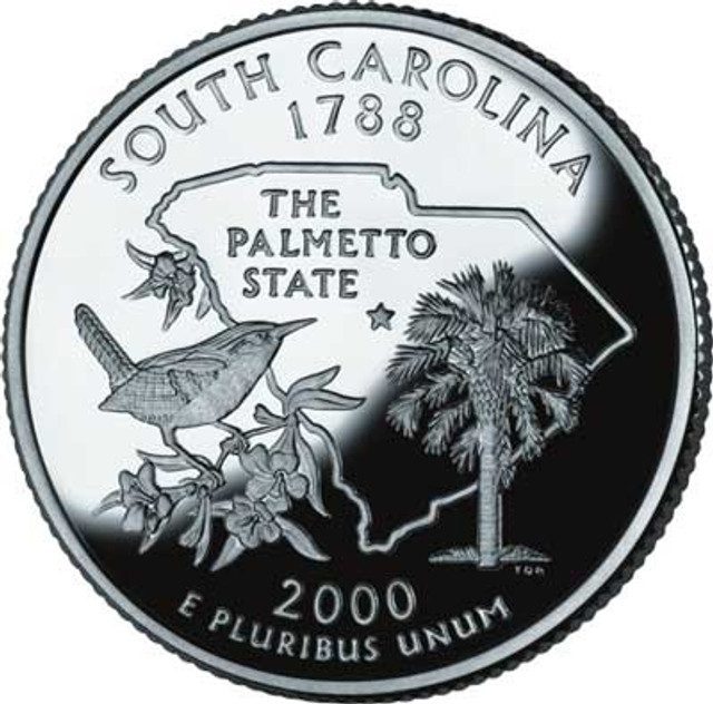 #CNSC25D - 2000 South Carolina State Quarter, D Mint