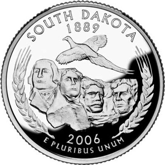 #CNSD25P - 2006 South Dakota State Quarter, P Mint Sh