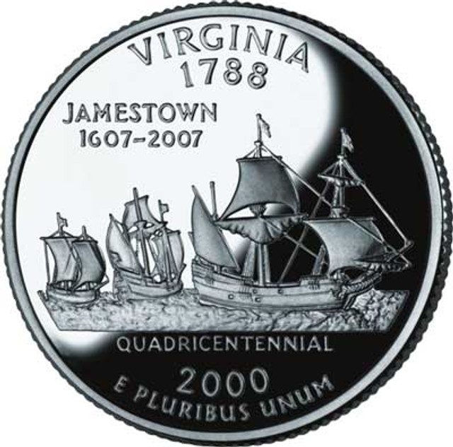 #CNVA25P - 2000 Virginia State Quarter, P mint