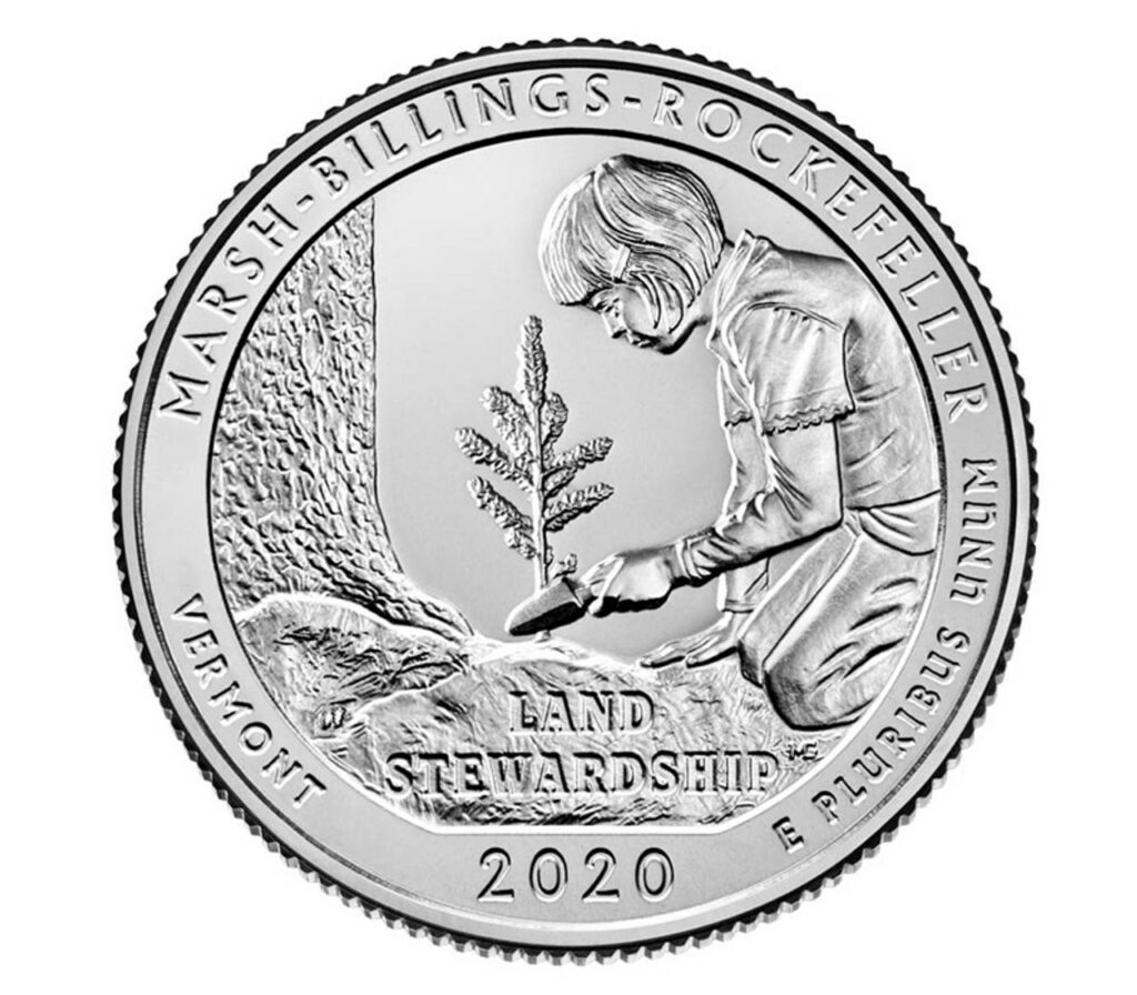 2020 Marsh-Billings-Rockefeller National Park Quarter, P Mint