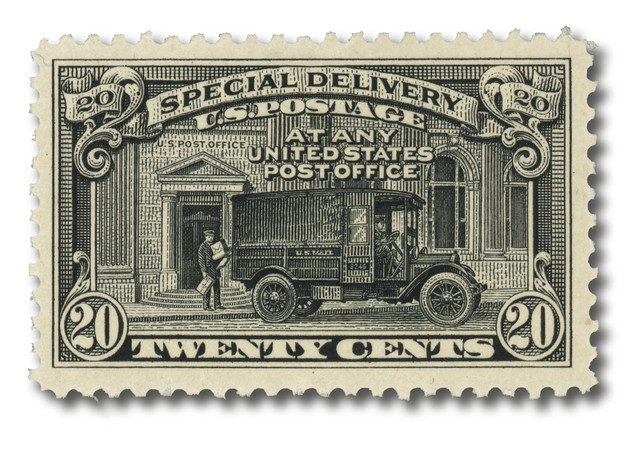 #E14 - 1925 20c Flat Plate Perf 11