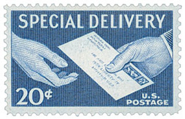 E20 - 1954 20c Special Delivery