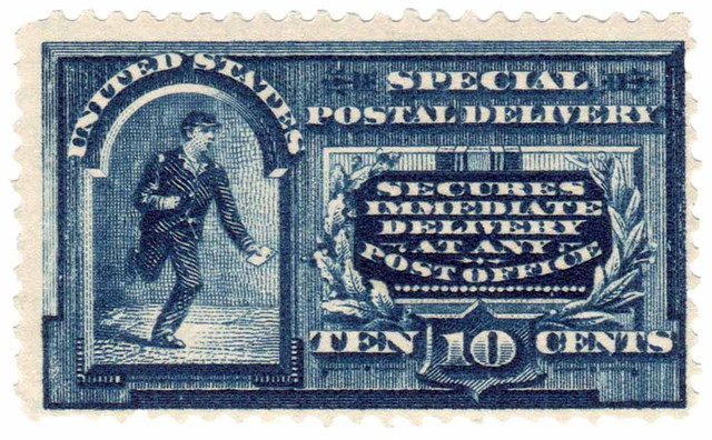 #E5 - 1895 10c Special Delivery - Messenger Running