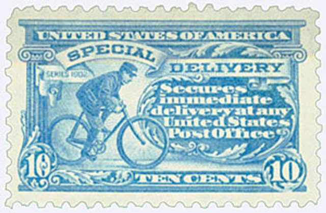 #E9 - 1914 10c Special Delivery - watermark, perf 10