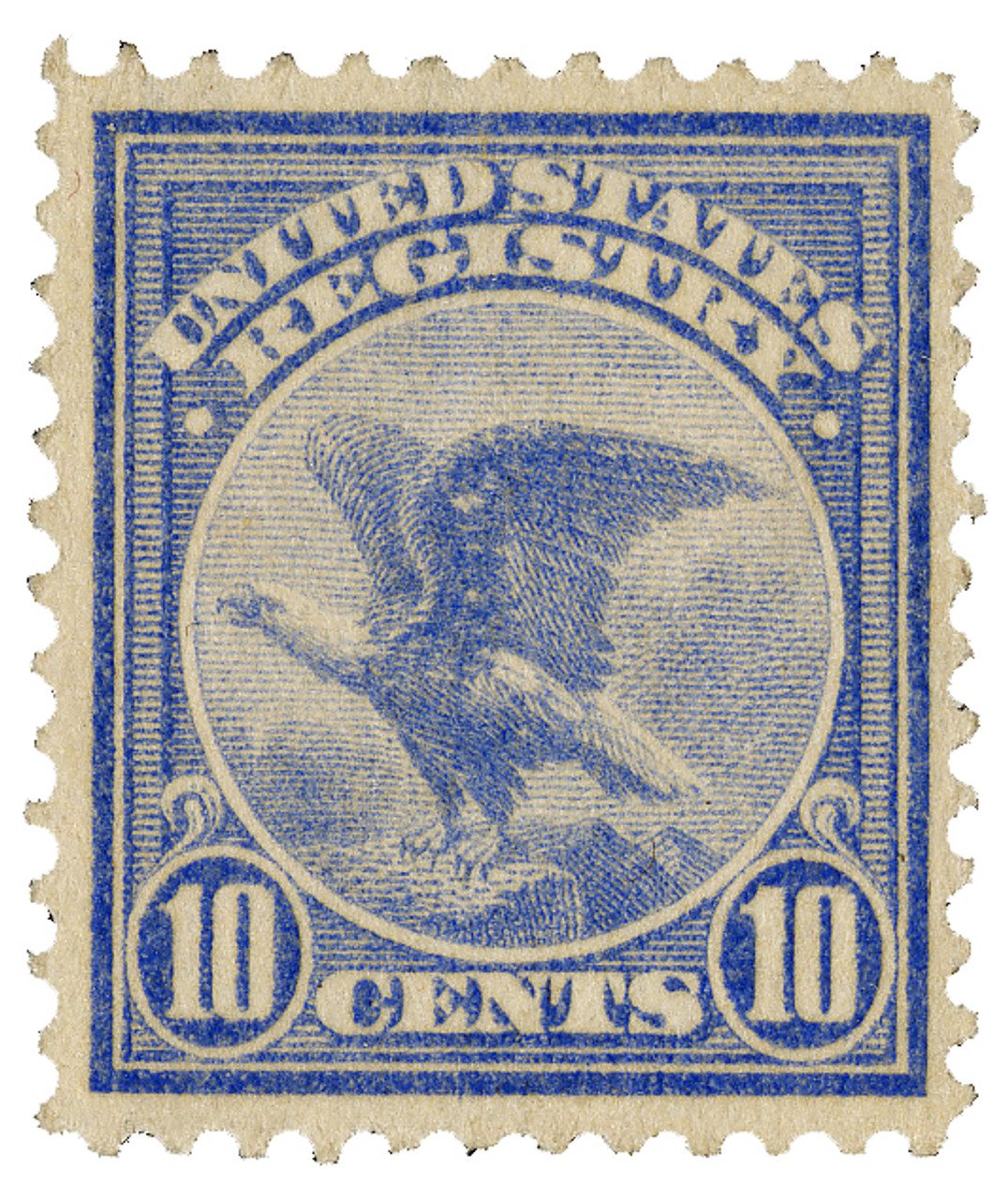 # F1 - 1911 10c Registration Stamp, ultramarine