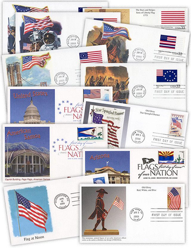 #FD1091 - 69 Different 2000-2008 Flag First Day Covers