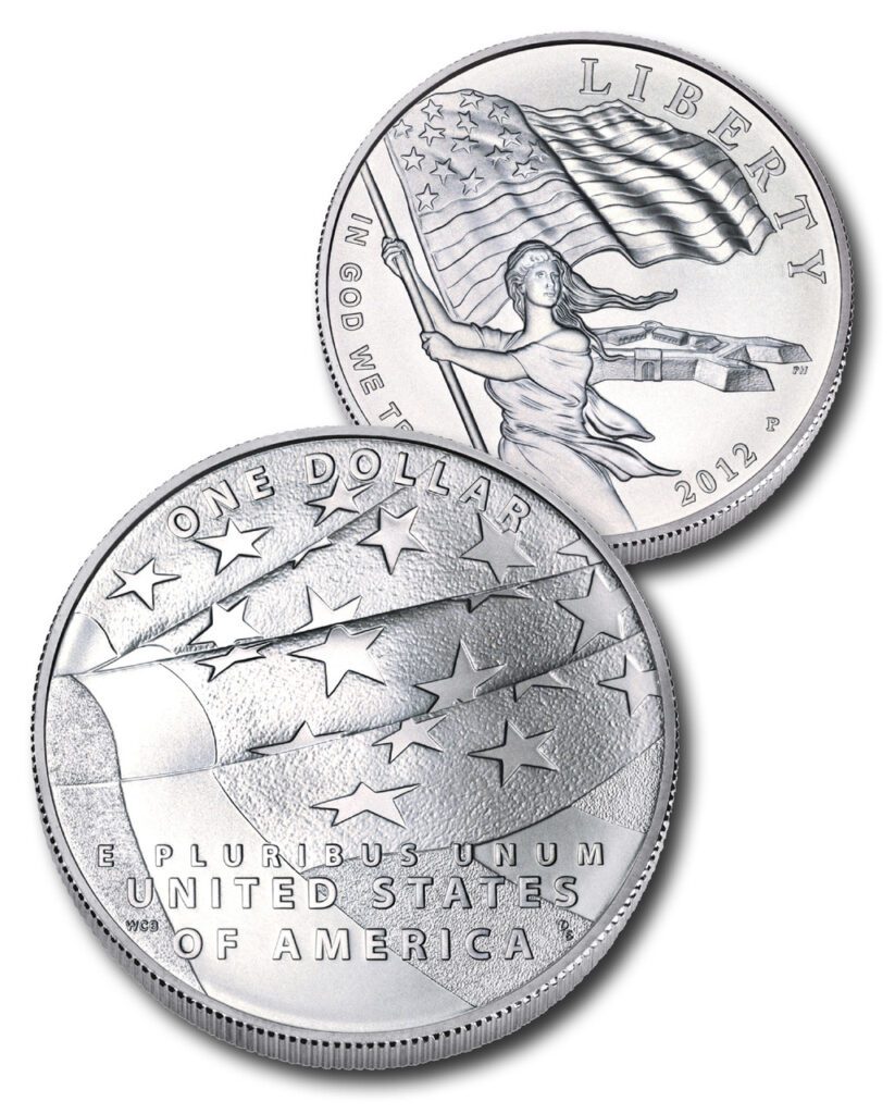 #M12079
2012 Star-Spangled Banner Silver Dollar, Proof