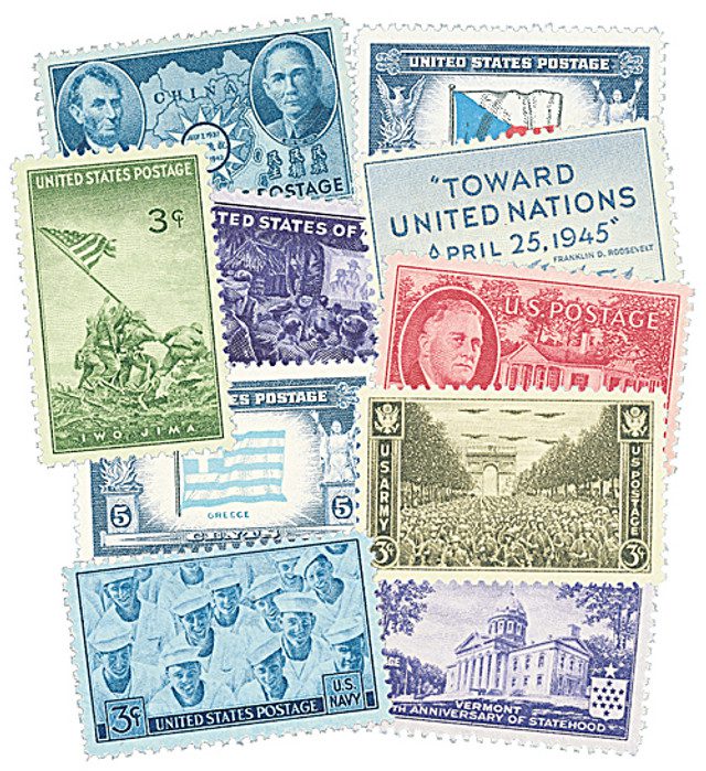 #M8421 - SAVE 50% US Stamps issued during WWII