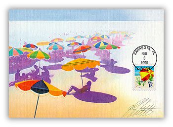 #M90-6 - 1990 15c Beach Umbrella