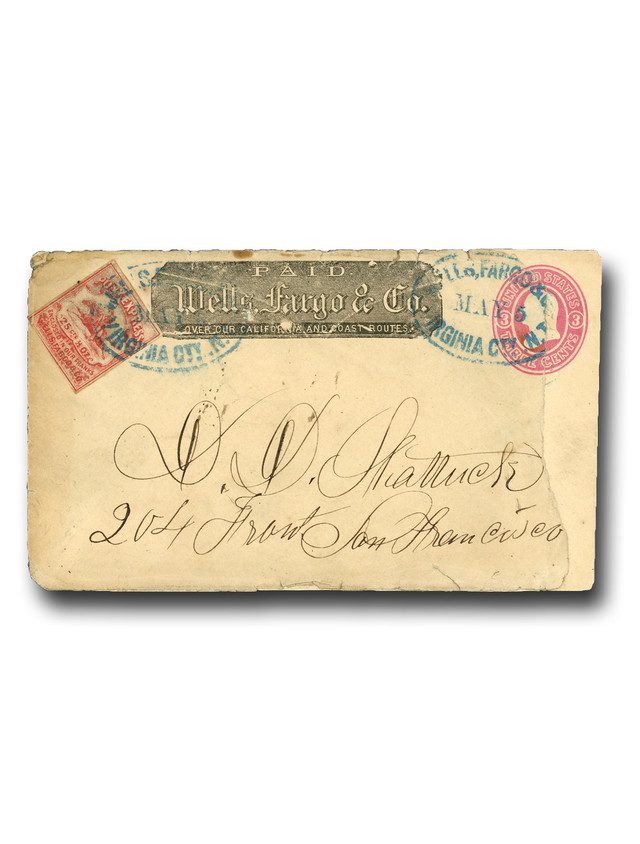 #MA1964 - 1862-64 25c Wells Fargo & Co. Pony Express cover - Only 1 Available