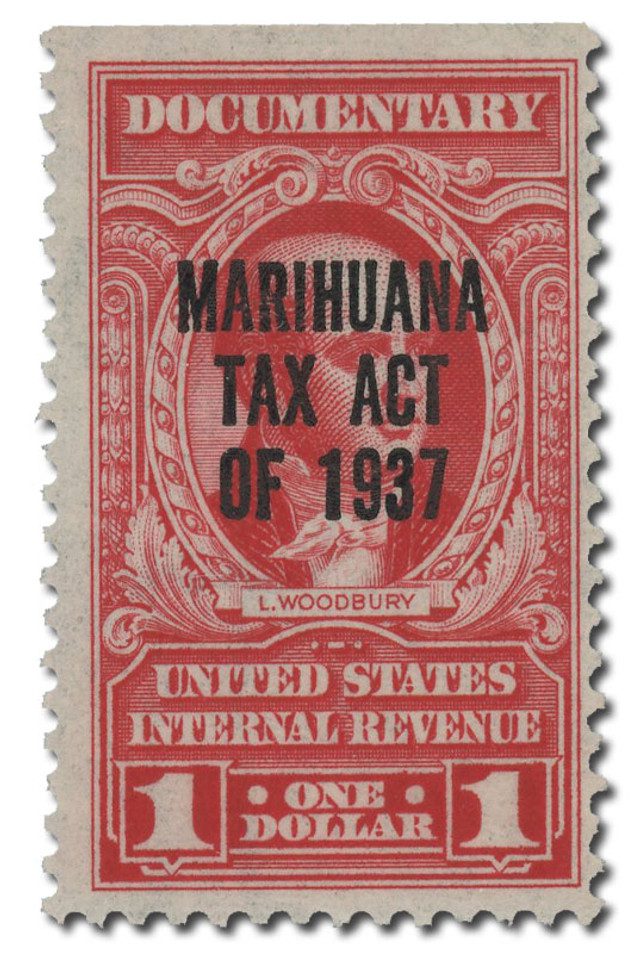 #RJM5 - 1962 $1 Carmine 2nd Issue Marihuana