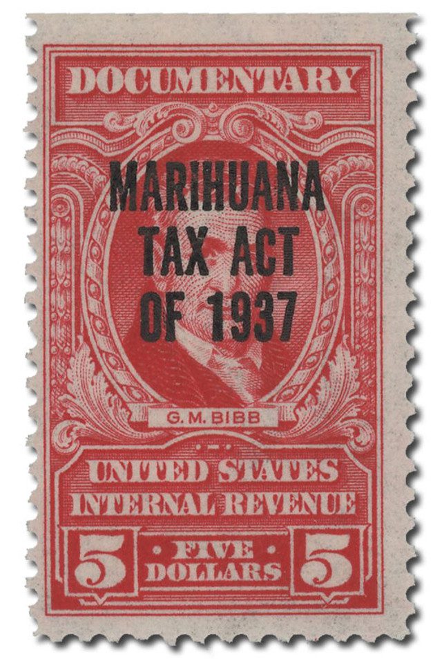 #RJM6 - 1962 $5 Carmine 2nd Issue Marihuana
