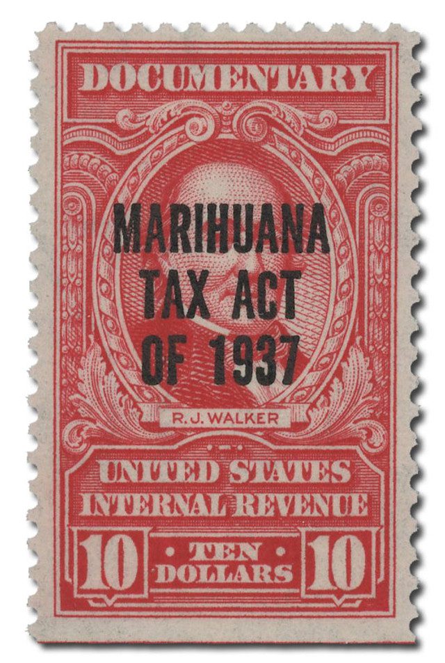 #RJM7 - 1962 $10 Carmine 2nd Issue Marihuana