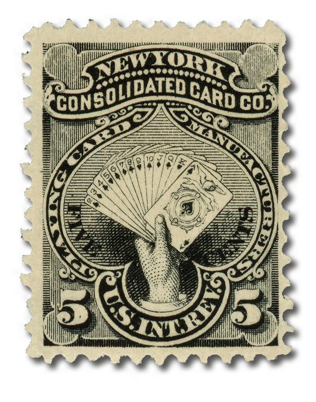 #RU14d - 1878-83 5c black, Wmk 191R
