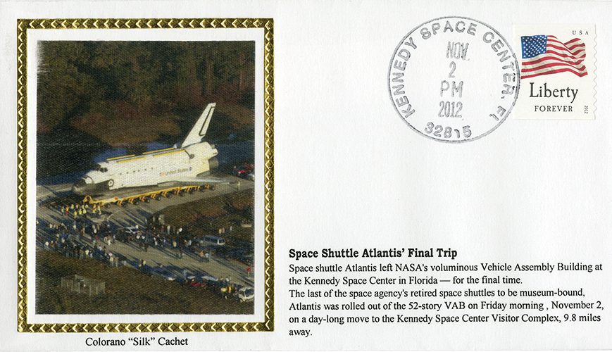 Item #SPC1535 – Cover commemorating Atlantis' final flight.