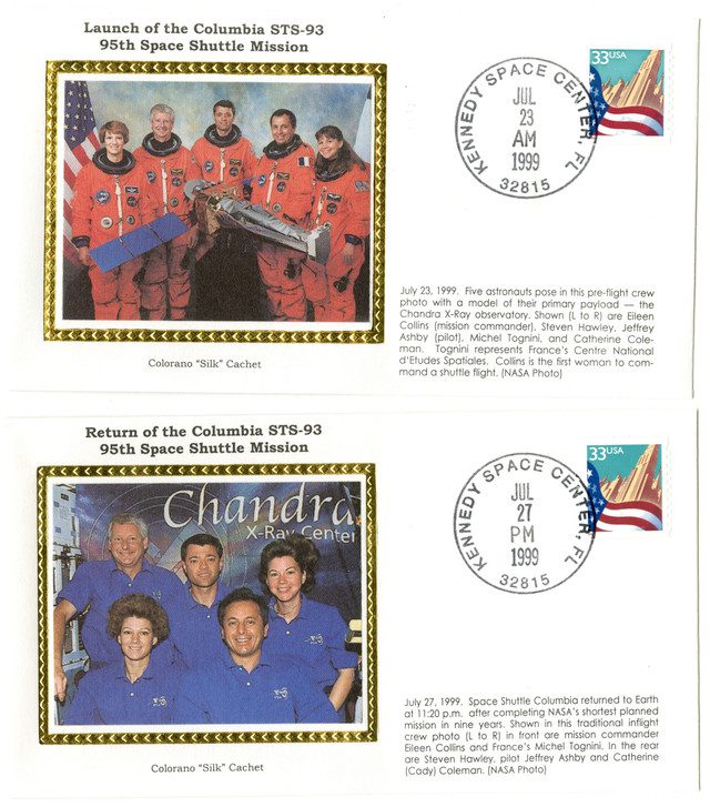 #STS93A - STS-93 Launch and Return Covers