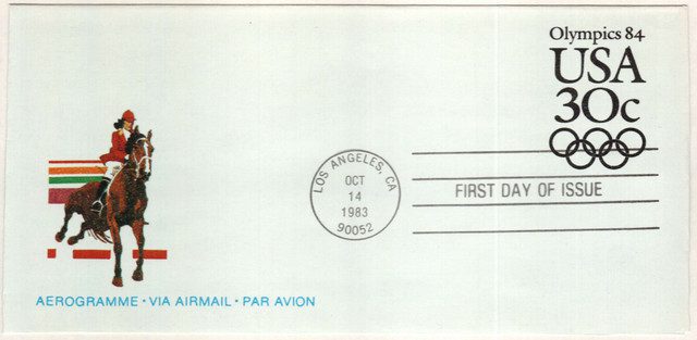 #UC57
1981 30c Air Post Envelope,Olympics