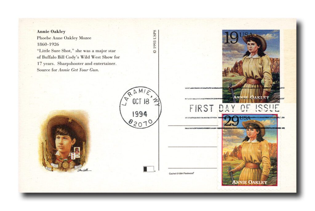 #UX181 - 1994 19c Annie Oakley Postal Card