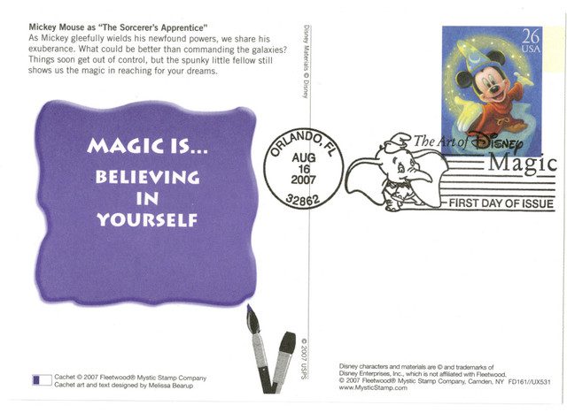 #UX529 - 2007 26c Disney-Sorcerer's Apprentice